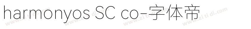 harmonyos SC co字体转换